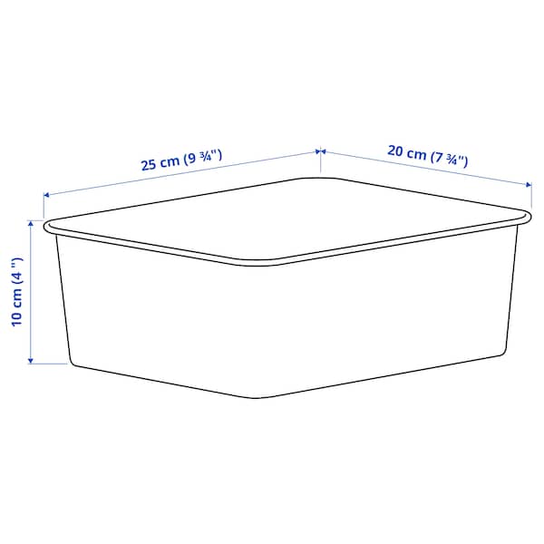 Ikea NOJIG - Organiser, plastic/beige, 20x25x10 cm