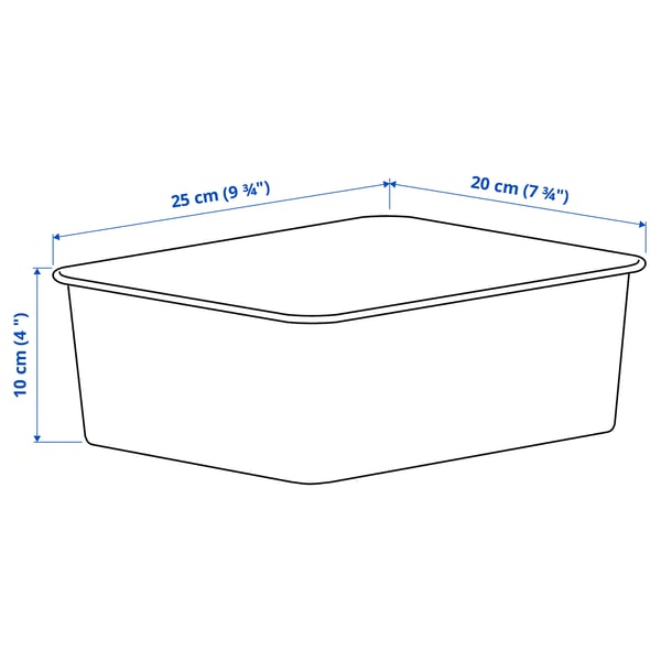 NOJIG organiser, plastic/beige, 20x25x10 cm