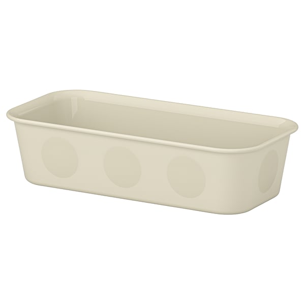 NOJIG organiser, plastic/beige, 10x20x5 cm