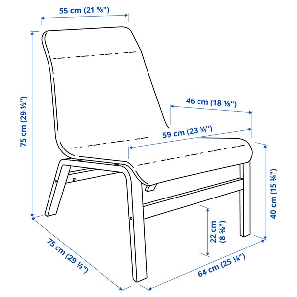 NOLMYRA - Easy chair, black/black