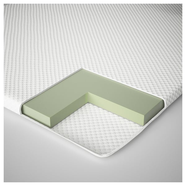 NORDBERGET mattress pad, white, 140x200 cm