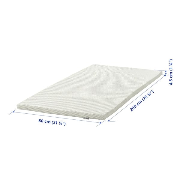 Ikea NORDBERGET - Topper, bianco,80x200 cm