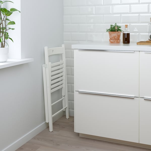 NORDEN / FRÖSVI table and 4 chairs, white/white, 26/89/152 cm