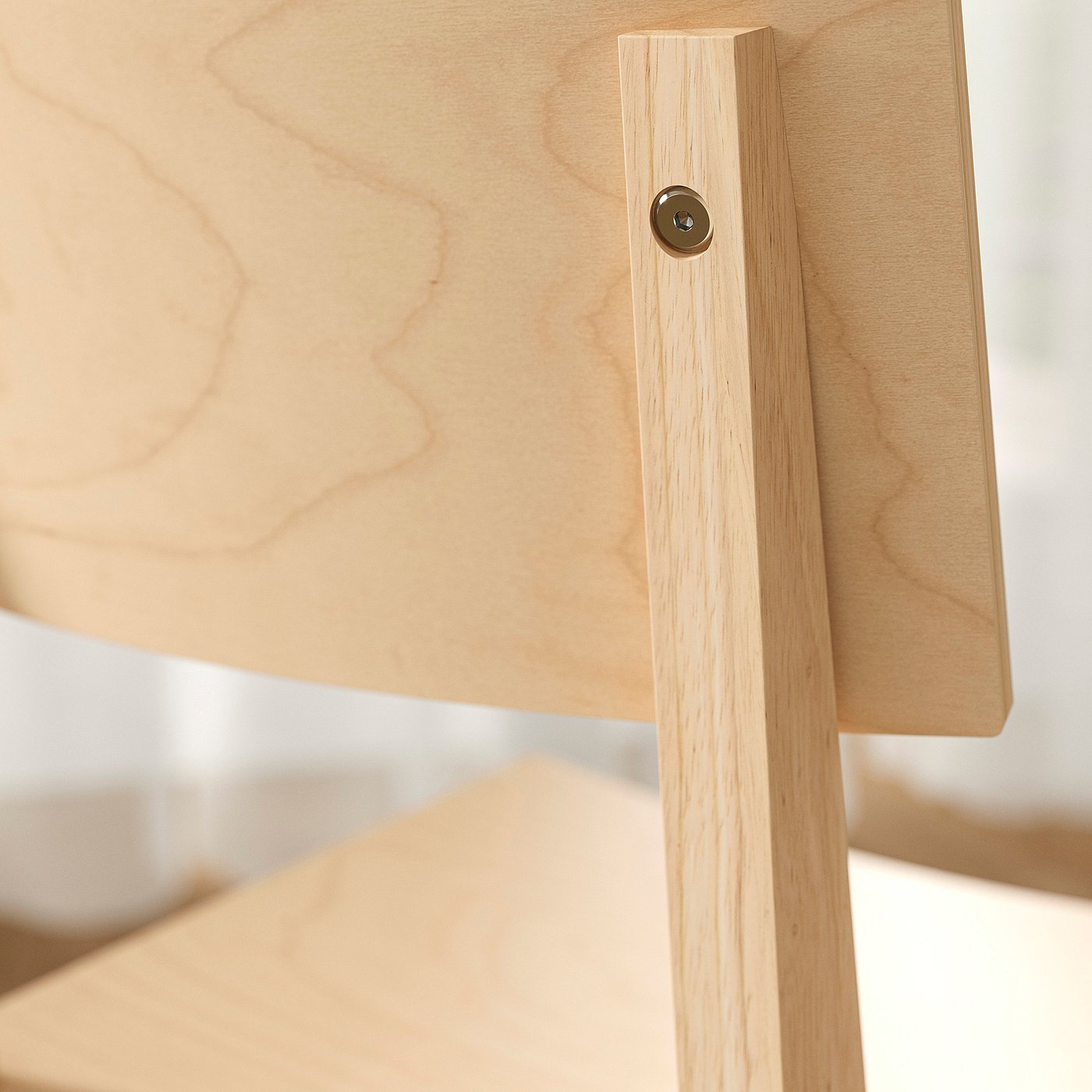 NORDEN / KARSKÄR table and 2 chairs, white/rubberwood, 26/152x80 cm