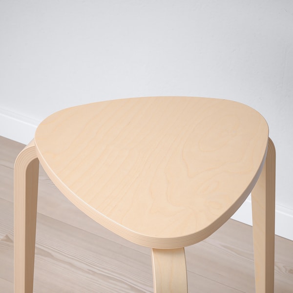 NORDEN / KYRRE - Table and 4 stools, birch/birch, 26/89/152 cm