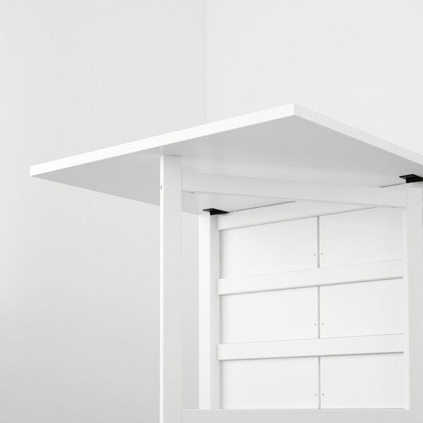 Ikea NORDEN / KYRRE - Table and 4 stools, white/birch, 26/89/152 cm