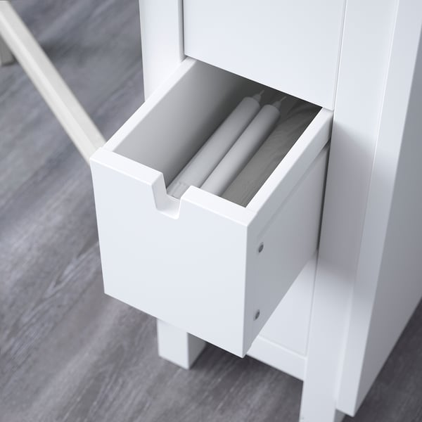 NORDEN / TEODORES - NORDEN / TEODORES Table and 4 chairs, white/white, 26/89/152 cm