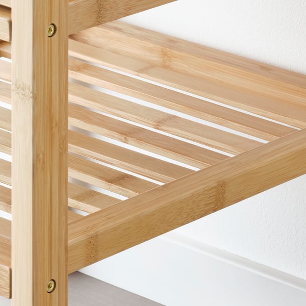 NORDKISA bedside table, bamboo, 40x40 cm