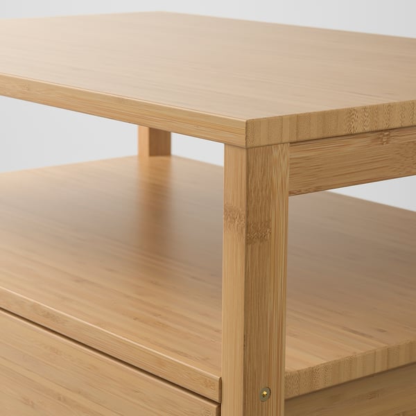 NORDKISA - Bedside table, bamboo, 60x40 cm ,