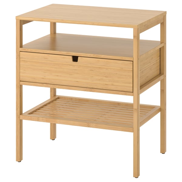 NORDKISA - Bedside table, bamboo, 60x40 cm ,