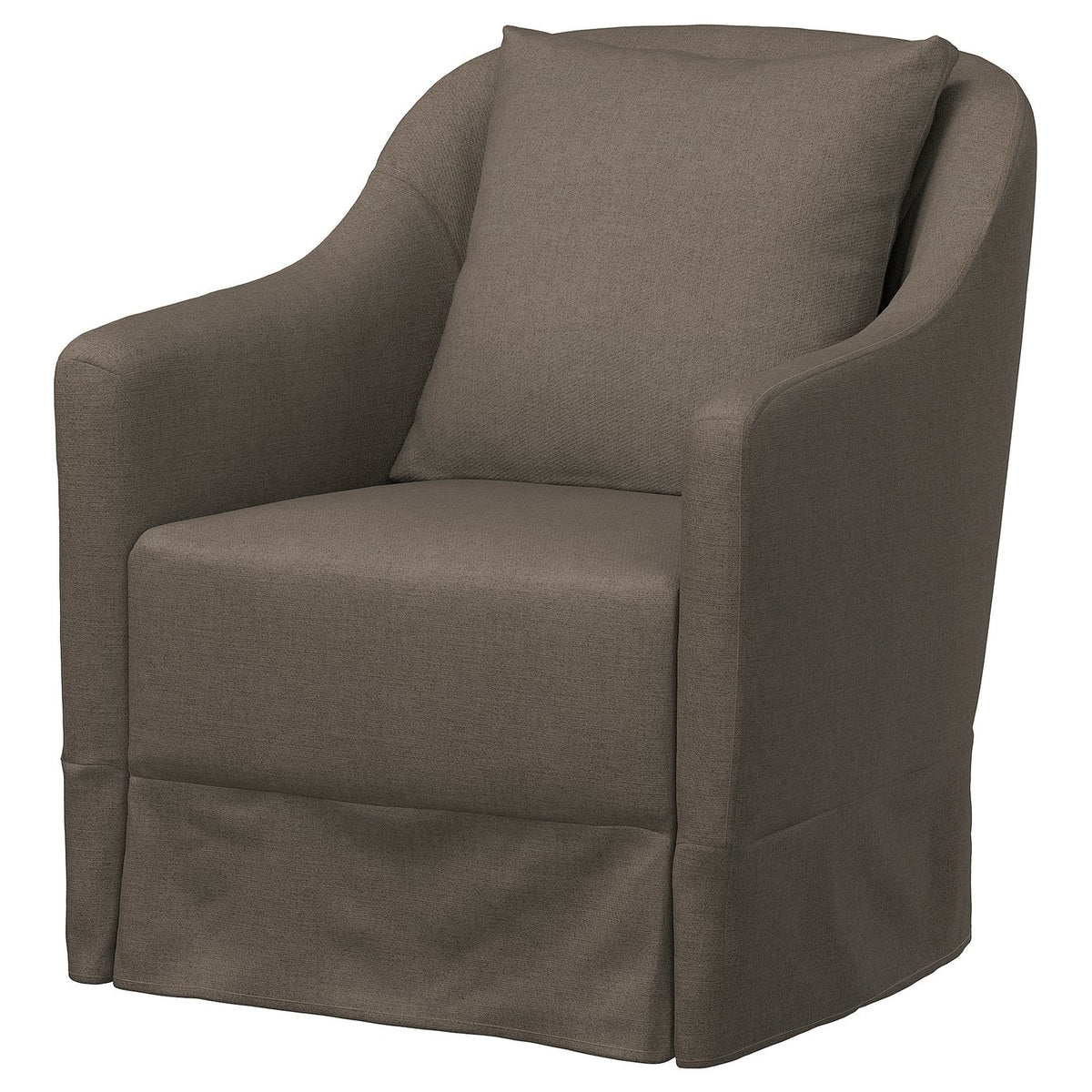 NORDKROKEN cover for rocking/swivel armchair, Gransel grey-brown