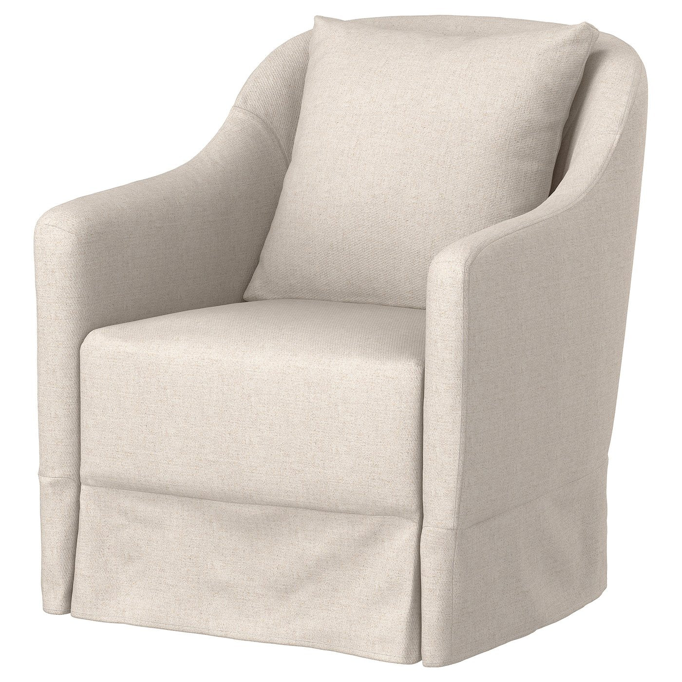 NORDKROKEN cover for rocking/swivel armchair, Gransel natural