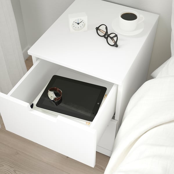 NORDLI chest of 2 drawers, white, 40x54 cm