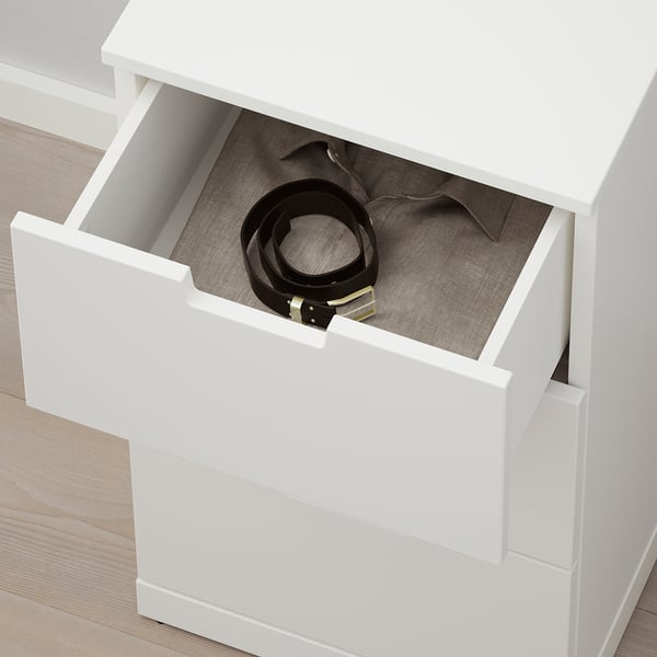 NORDLI chest of 3 drawers, white, 40x76 cm