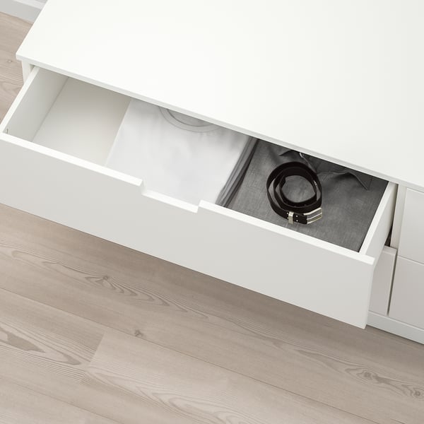 NORDLI chest of 4 drawers, white, 160x54 cm