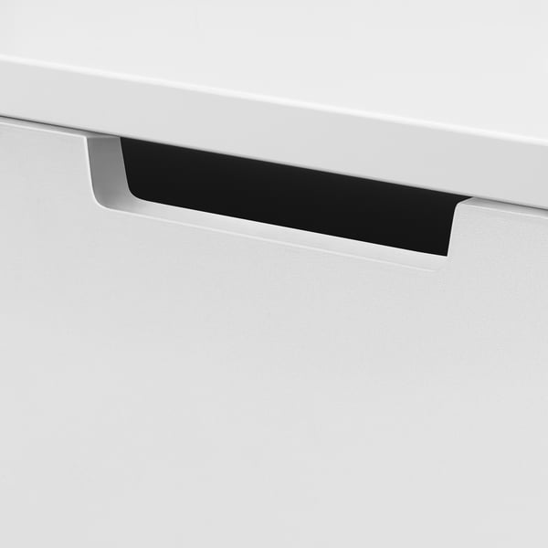 NORDLI chest of 6 drawers, white/anthracite, 80x99 cm