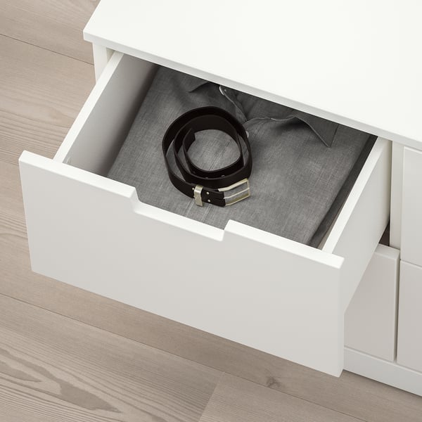 NORDLI chest of 6 drawers, white, 120x54 cm