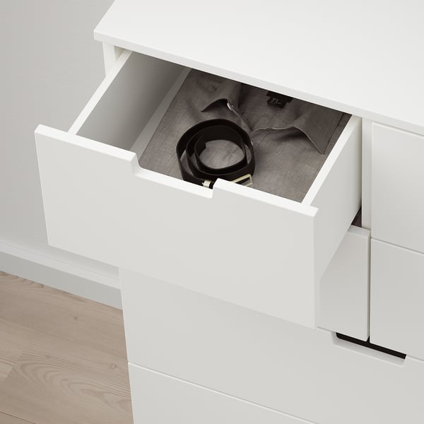 NORDLI chest of 7 drawers, white, 80x122 cm