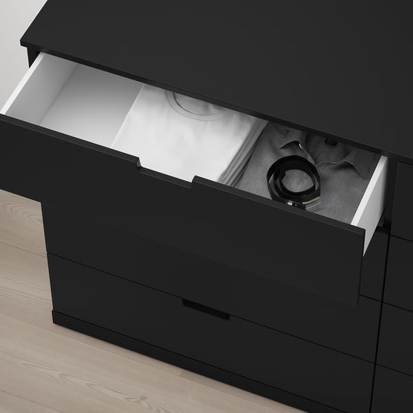 NORDLI chest of 8 drawers, anthracite, 160x99 cm