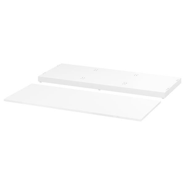 NORDLI top and plinth, white, 120x47 cm