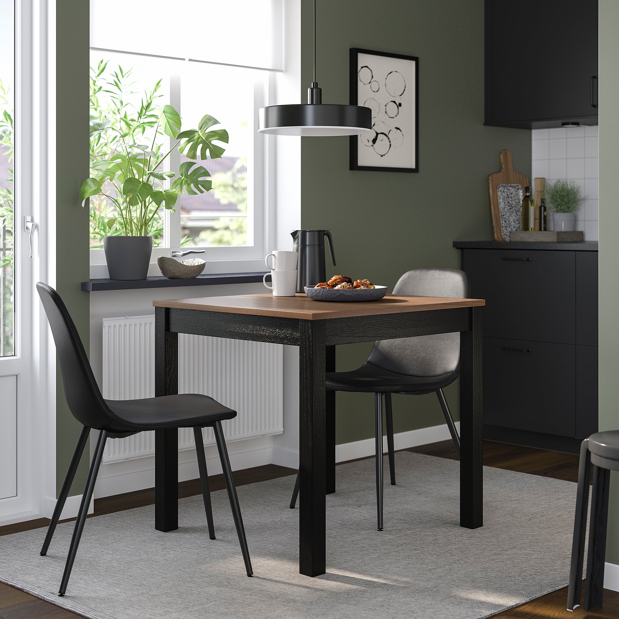 NORDMANSSKÄR chair, black/Bomstad black, 44x85x58 cm