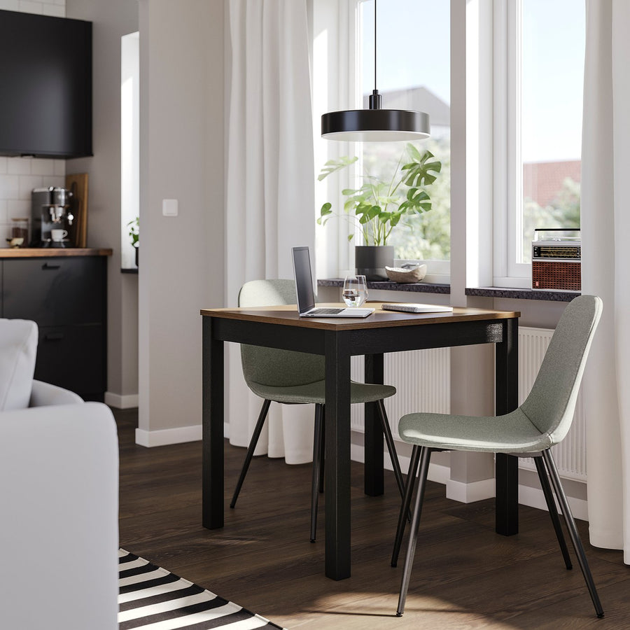 NORDMANSSKÄR chair, black/Tonerud grey, 43x85x58 cm