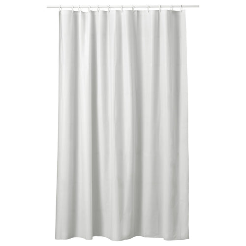 NORDRÖNN shower curtain, white, 180x200 cm