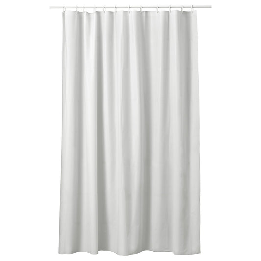 NORDRÖNN shower curtain, white, 180x200 cm