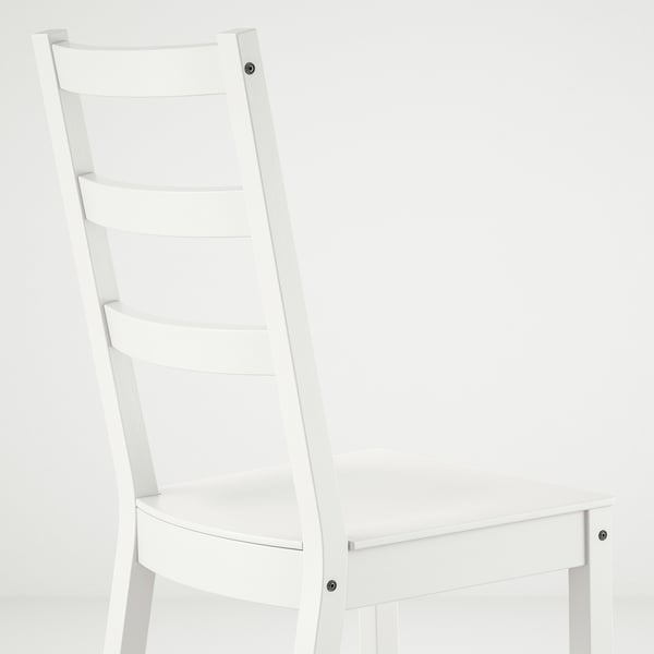 NORDVIKEN / NORDVIKEN - NORDVIKEN / NORDVIKEN Table and 4 chairs, white/white, 152/223x95 cm