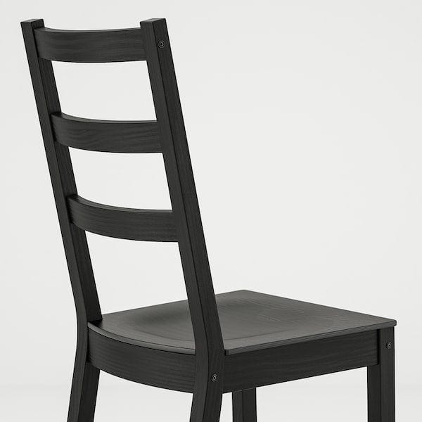 Ikea NORDVIKEN / NORDVIKEN - Table and 4 chairs, black/black, 152/223x95 cm