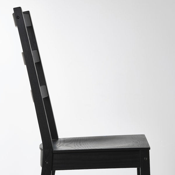 NORDVIKEN / NORDVIKEN - Table and 4 chairs, black/black, 152/223x95 cm