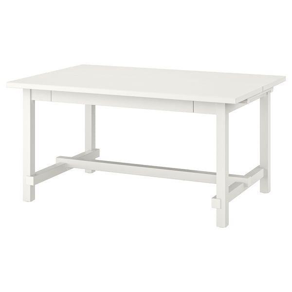 NORDVIKEN - NORDVIKEN Extendable table, white, 152/223x95 cm