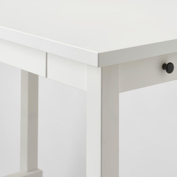 NORDVIKEN bar table, white, 140x80x105 cm