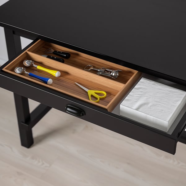 NORDVIKEN Bar table - black 140x80x105 cm ,