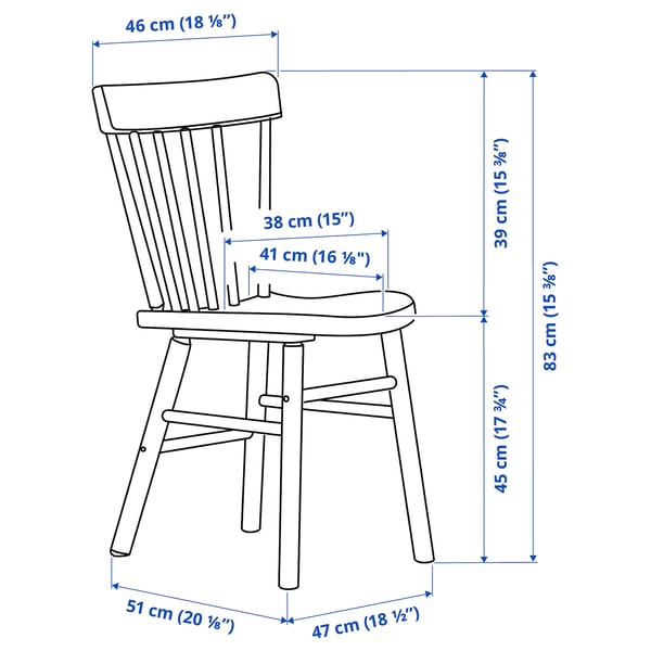 NORRÅKER / NORRARYD Table and 4 chairs - birch/white 125x74 cm , 125x74 cm