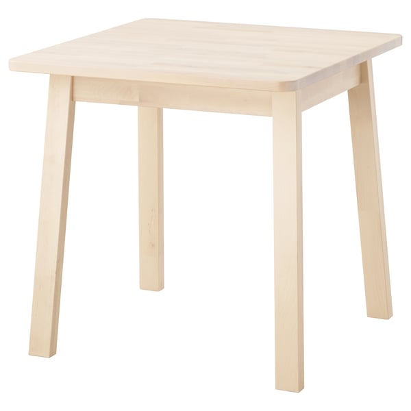 NORRÅKER table, birch, 74x74 cm