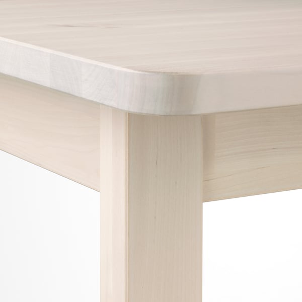 NORRÅKER table, birch, 125x74 cm