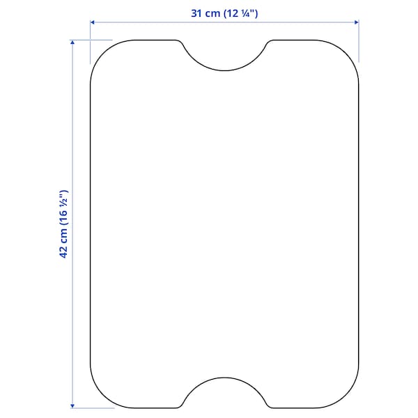 NORRÅVA lid, bamboo, 42x31 cm