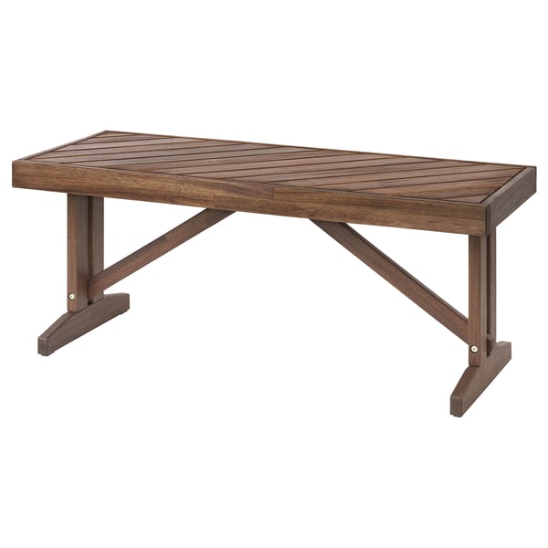 NORRMANSÖ bench, outdoor, acacia, 100 cm