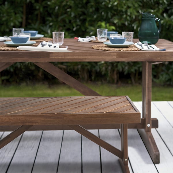 NORRMANSÖ - NORRMANSÖ Bench, outdoor, acacia, 100 cm