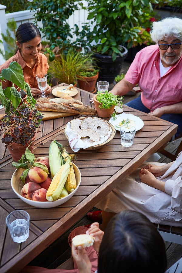 NORRMANSÖ - Table, outdoor, acacia, 220x100 cm