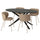 NORRMJÖLE / KRYLBO table and 4 chairs, black marble effect/Tonerud dark beige, 170x97 cm