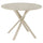 NORRMJÖLE table, beige marble effect/beige, 105 cm