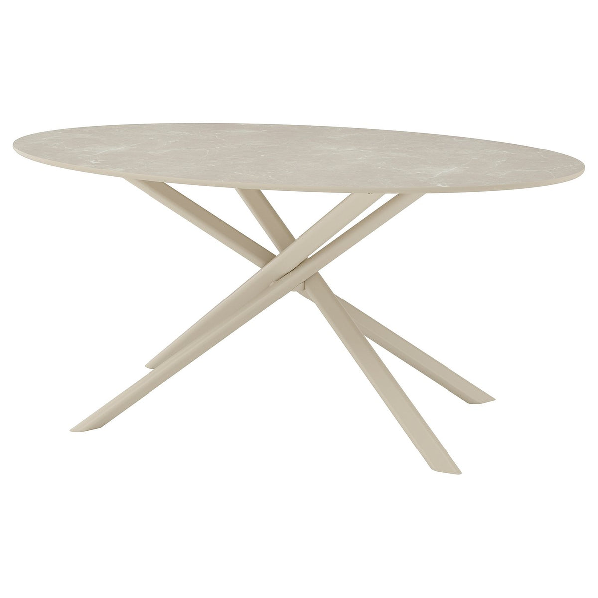 NORRMJÖLE table, beige marble effect/beige, 170x97 cm
