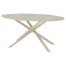 NORRMJÖLE table, beige marble effect/beige, 170x97 cm