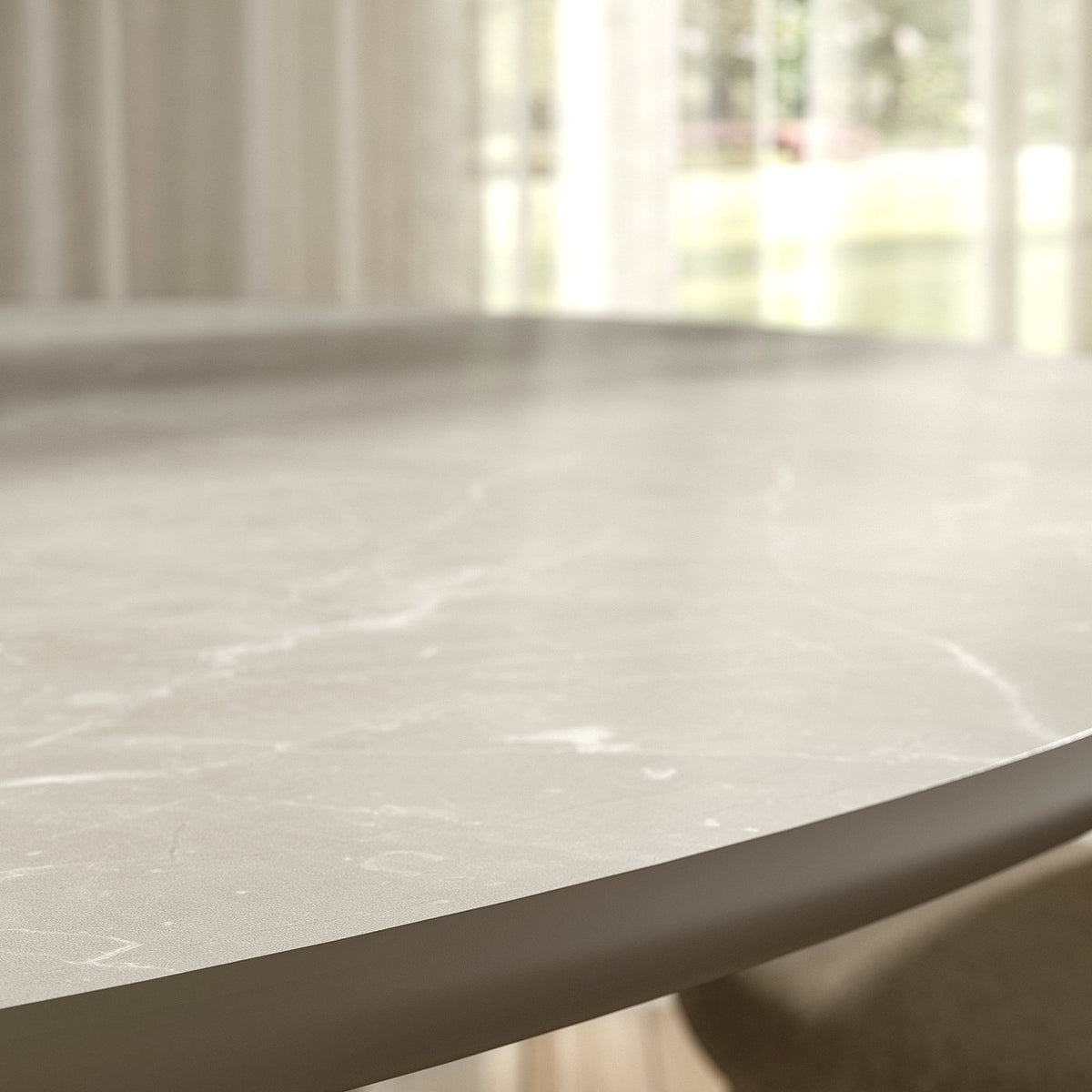 NORRMJÖLE table, beige marble effect/beige, 170x97 cm