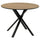 NORRMJÖLE table, oak effect/black, 105 cm
