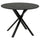 NORRMJÖLE table, black marble effect/black, 105 cm