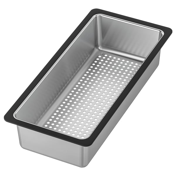 NORRSJÖN colander, stainless steel, 42x19 cm