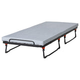 NORRUDDEN guest bed, black, 80x193 cm